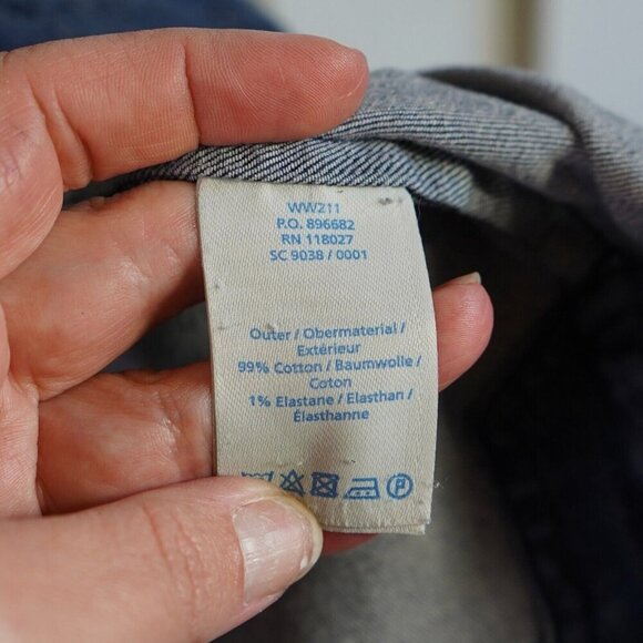 Boden Size 6 Rhea Stretch Denim Chambray Knee Length Sheath Dress - Picture 6 of 8